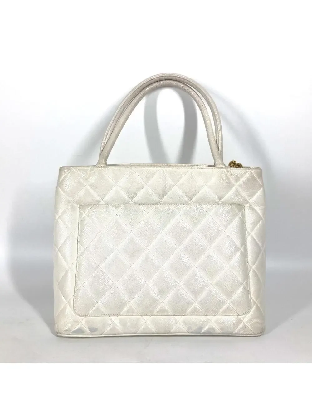 Chanel Medallion Tote Quilted Caviar #309798C13B